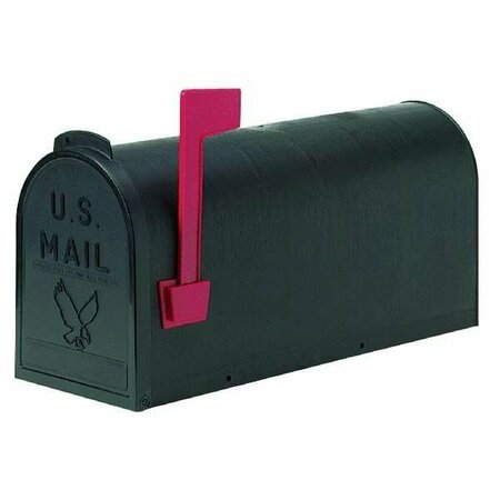 FLAMBEAU Mailboxes Blk #1 Plastic Rural T-R4501BL